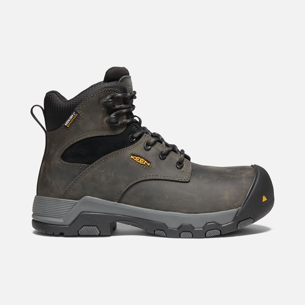 Keen Trekking Bot Kadın Siyah - Helena 6" Waterproof (Composite Toe) - Türkiye RDVJ89371